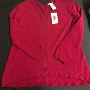 NWT RASPBERY PHILOSOPHY SWEATER MSRP $58! SUPERSOFT VIBRANT DRESS UP OR DOWN